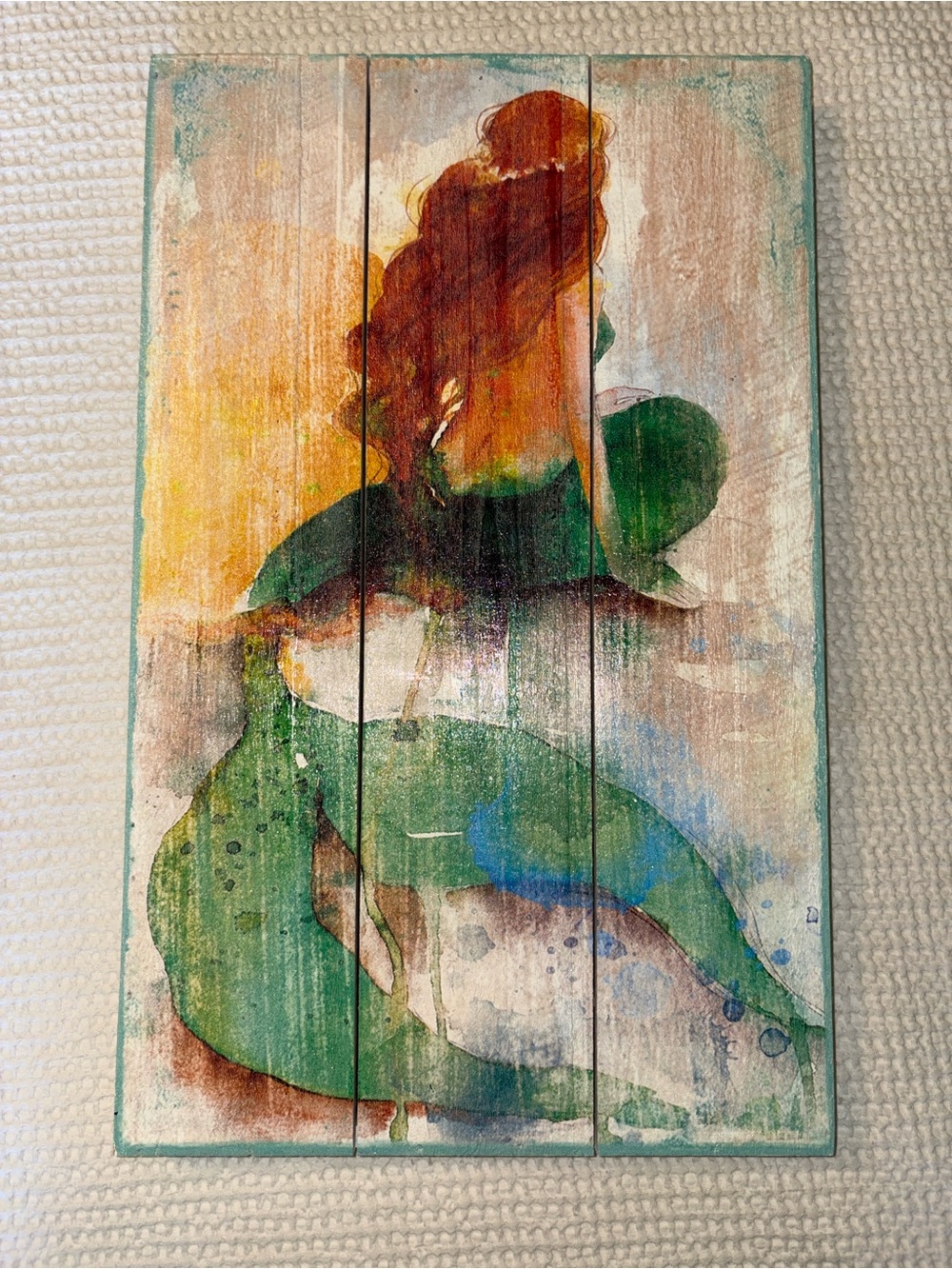 Rustic Mermaid Wall Art Print